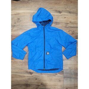 Carhartt Blue Hooded Windbreaker Size XS 6